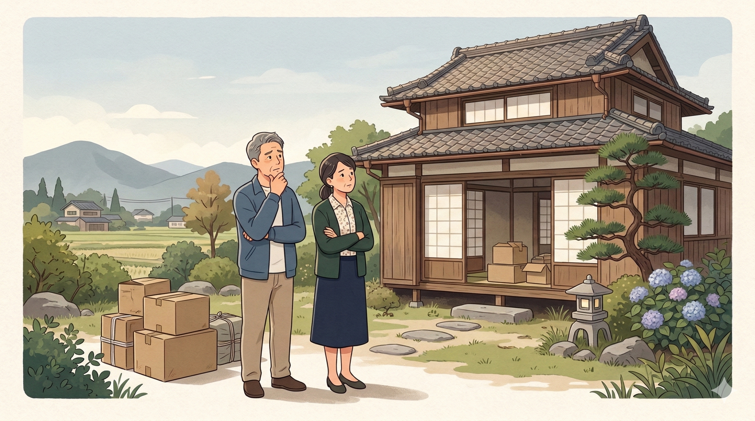 実家の相続で悩む